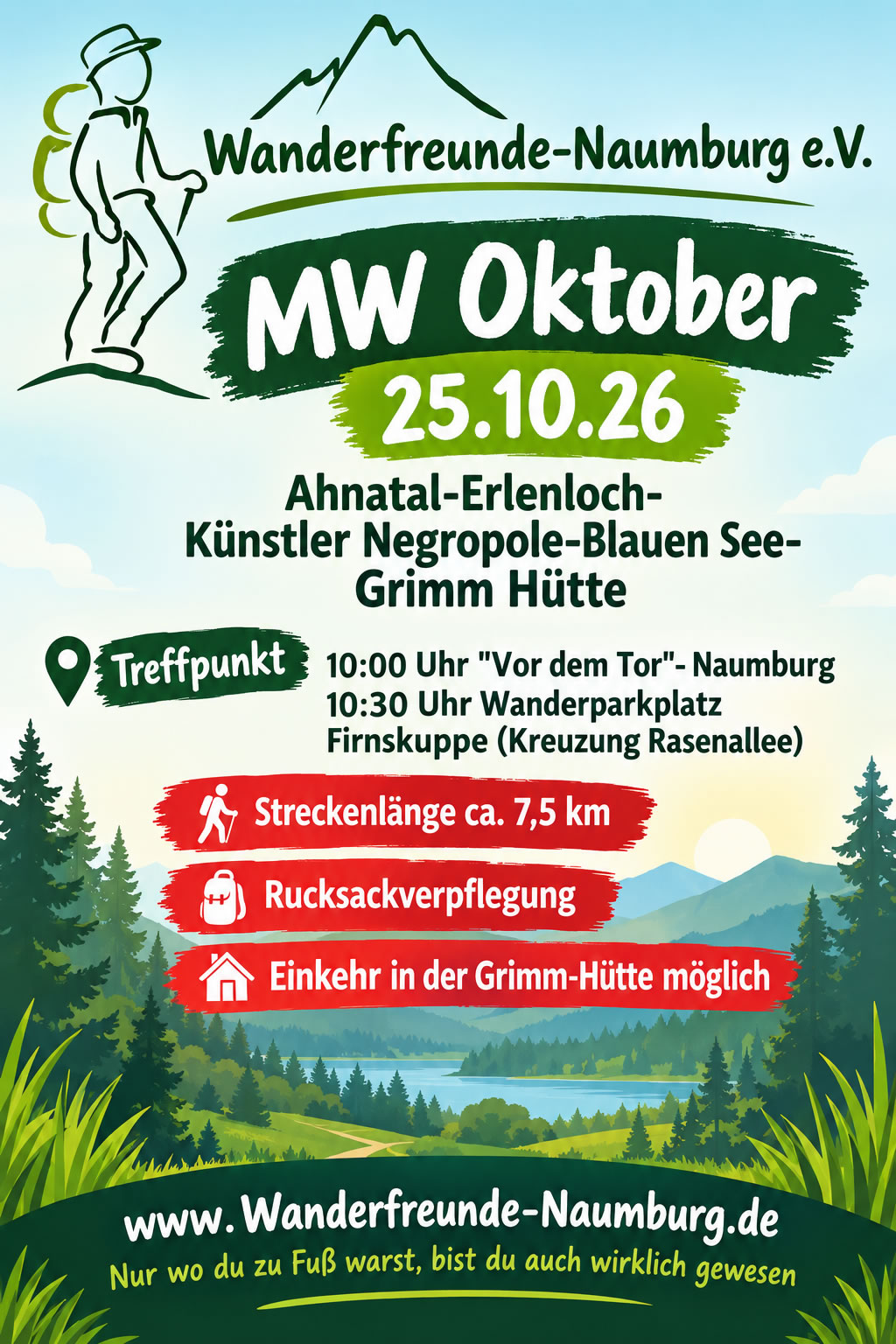 Ankündigung Monatswanderung Oktober 2026 Ankündigung Monatswanderung Oktober 2026