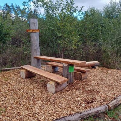 Neuer Rastplatz an der Elbequelle